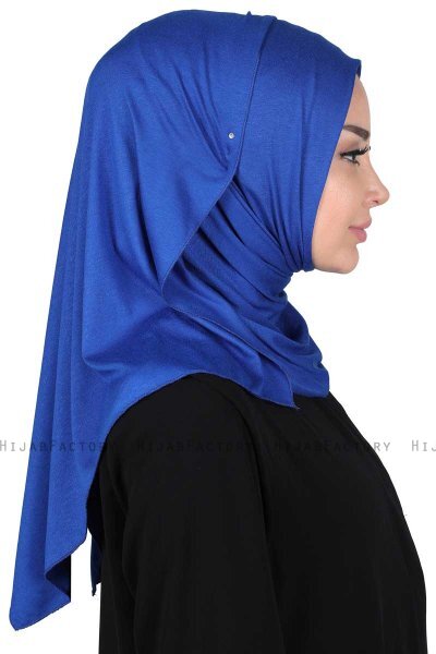 Sigrid - Blå Bumuld Hijab - Ayse Turban