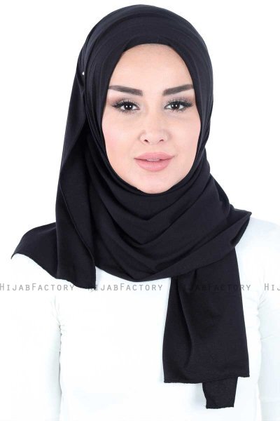 Sigrid - Sort Bumuld Hijab - Ayse Turban