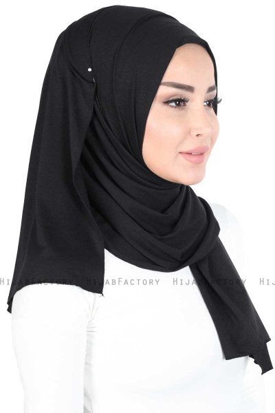 Sigrid - Sort Bumuld Hijab - Ayse Turban