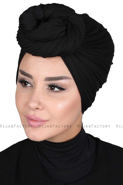 Sigrid - Sort Bumuld Hijab - Ayse Turban