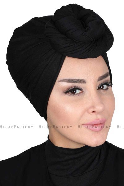 Sigrid - Sort Bumuld Hijab - Ayse Turban