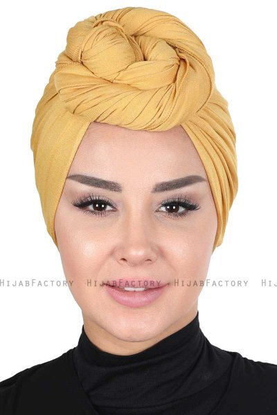 Sigrid - Sennepsgul Bumuld Hijab - Ayse Turban