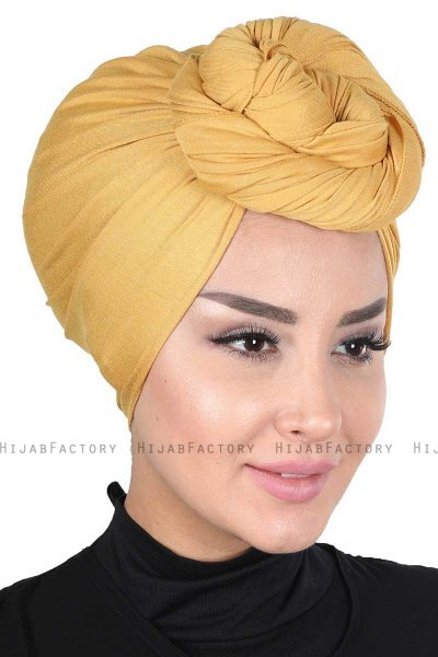 Sigrid - Sennepsgul Bumuld Hijab - Ayse Turban