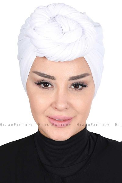 Sigrid - Hvid Bumuld Hijab - Ayse Turban