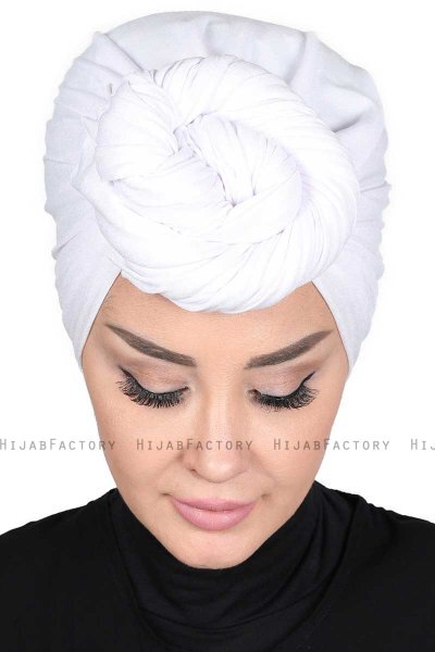 Sigrid - Hvid Bumuld Hijab - Ayse Turban