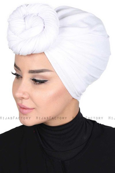 Sigrid - Hvid Bumuld Hijab - Ayse Turban