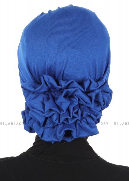 Monica - Blå Bomuld Turban - Ayse Turban