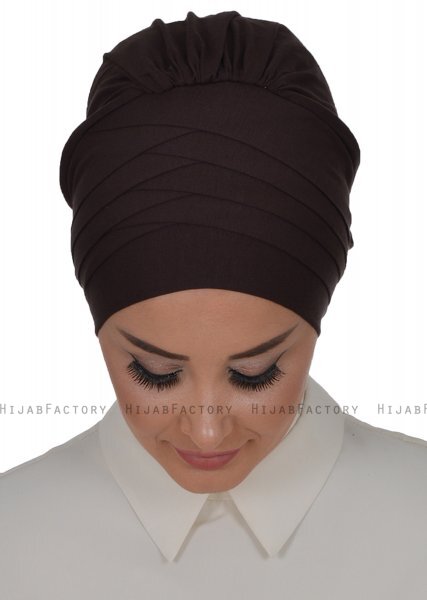 Monica - Brun Bomuld Turban - Ayse Turban