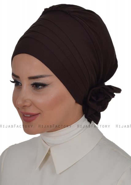 Monica - Brun Bomuld Turban - Ayse Turban