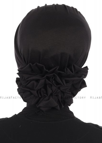 Monica - Sort Bomuld Turban - Ayse Turban