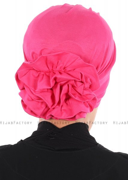 Monica - Fuchsia Bomuld Turban - Ayse Turban