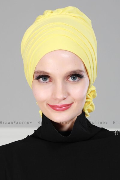 Monica - Gul Bomuld Turban - Ayse Turban