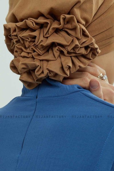 Monica - Lysebrun Bomuld Turban