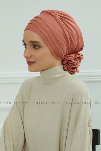 Monica - Lakserosa Bomuld Turban