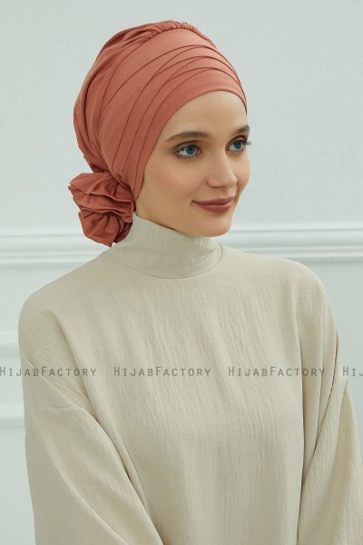 Monica - Lakserosa Bomuld Turban