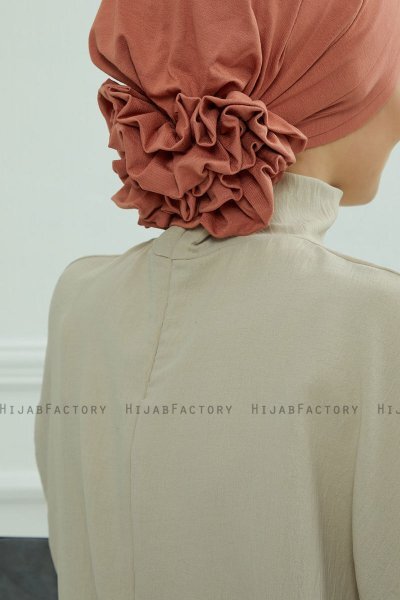 Monica - Lakserosa Bomuld Turban