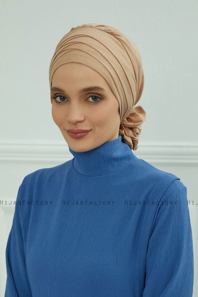 Monica - Sand Bomuld Turban