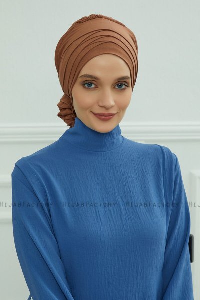 Monica - Caramel Bomuld Turban