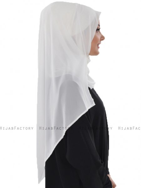 Evelina - Offwhite Praktisk Hijab - Ayse Turban