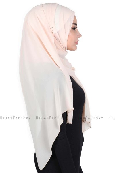 Joline - Beige Premium Chiffon Hijab