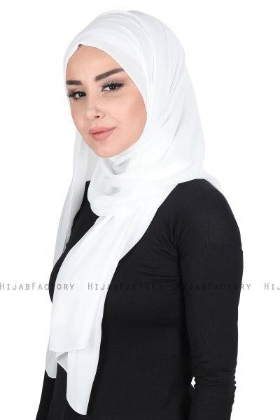 Joline - Offwhite Premium Chiffon Hijab