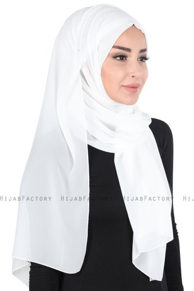 Joline - Offwhite Premium Chiffon Hijab