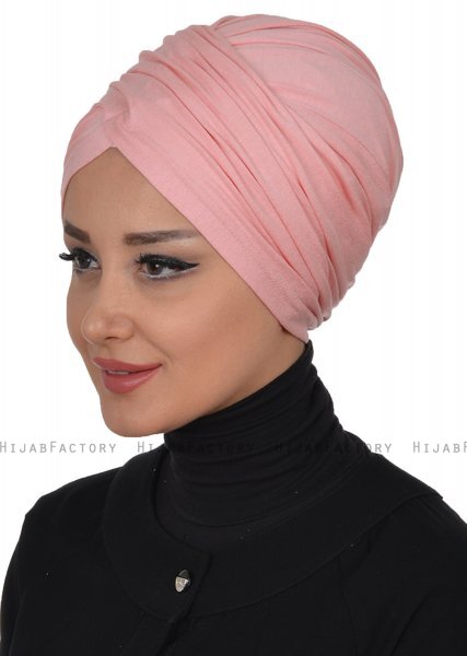 Fiona - Gammelrosa Bomuld Turban - Ayse Turban