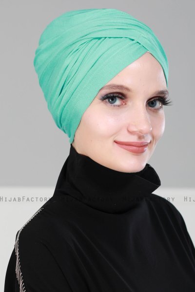 Fiona - Turkis Bomuld Turban - Ayse Turban