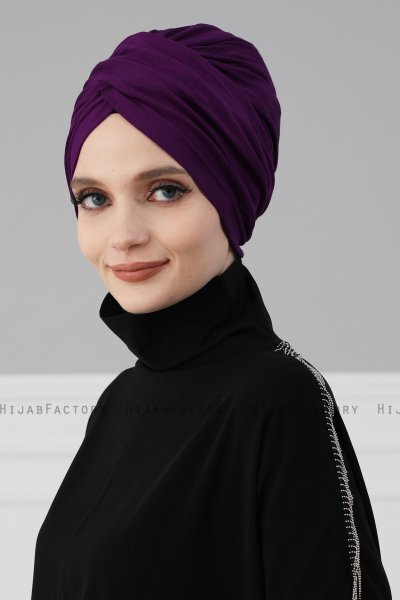 Fiona - Lilla Bomuld Turban - Ayse Turban