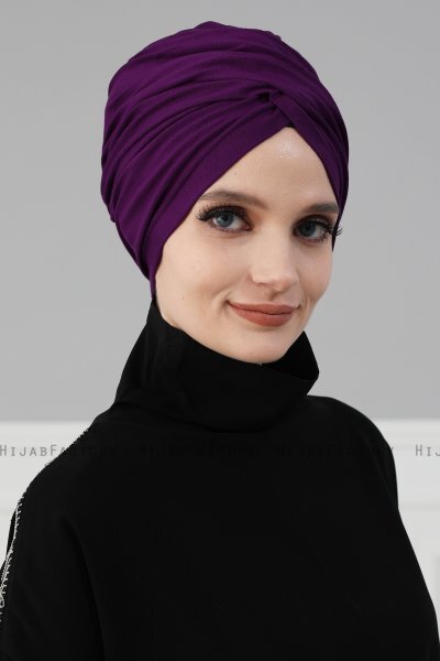 Fiona - Lilla Bomuld Turban - Ayse Turban