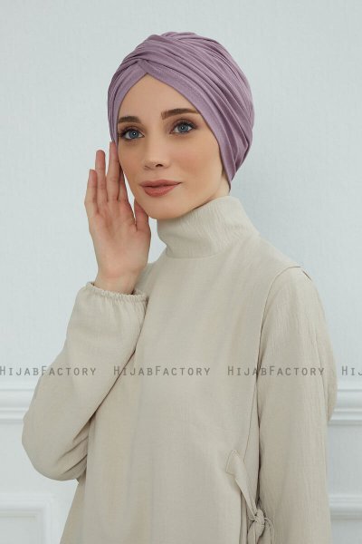 Fiona - Lilac Bomuld Turban