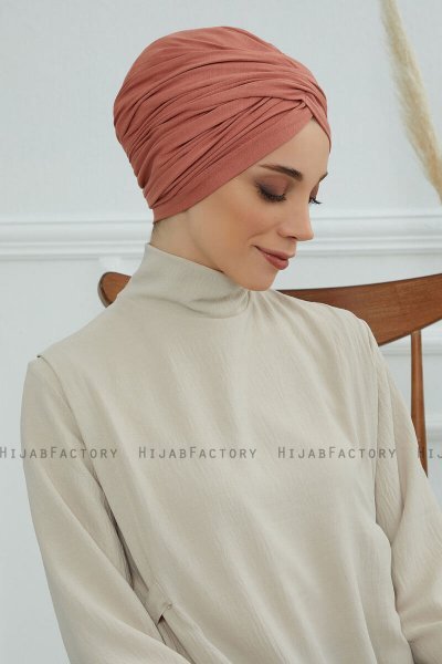 Fiona - Lakserosa Bomuld Turban