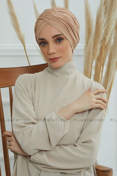 Fiona - Sand Bomuld Turban