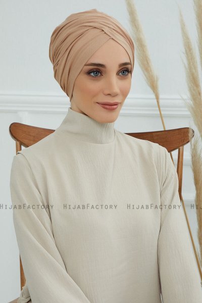 Fiona - Sand Bomuld Turban