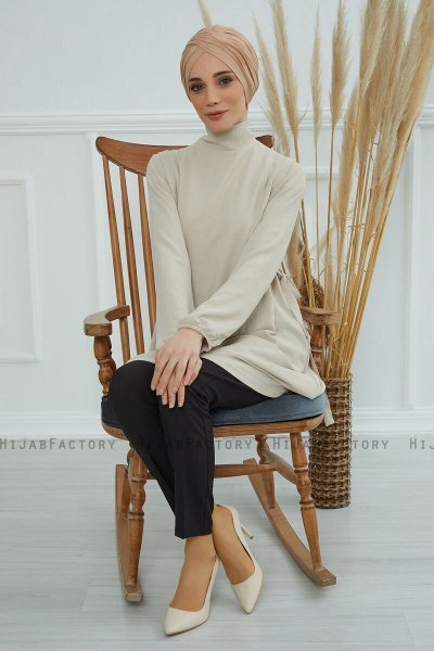 Fiona - Sand Bomuld Turban