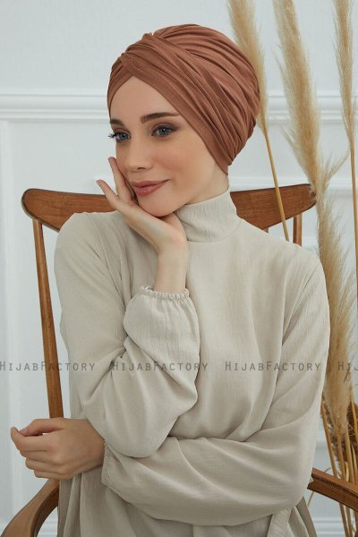 Fiona - Caramel Bomuld Turban