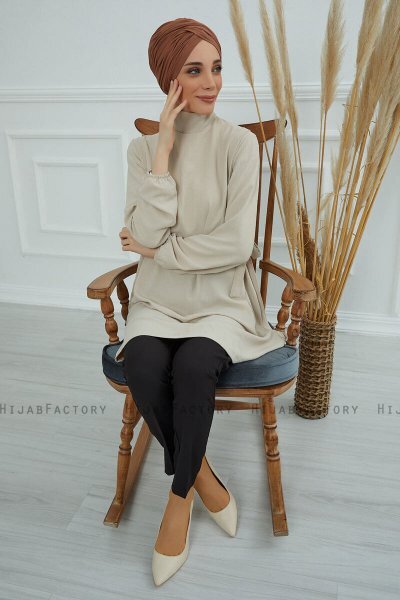 Fiona - Caramel Bomuld Turban