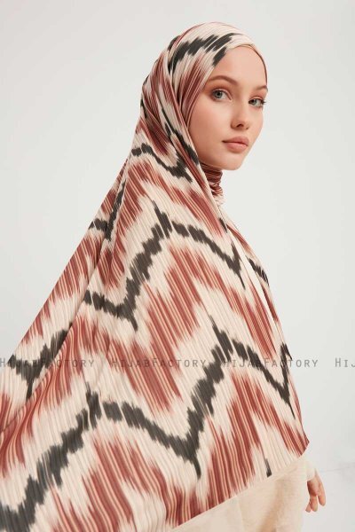 Tansu - Kanel Mønstret Hijab