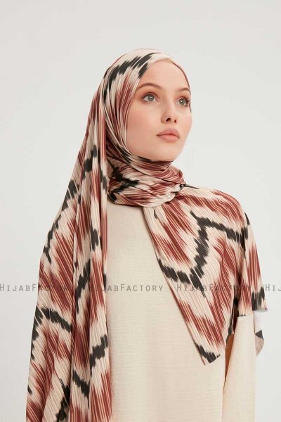 Tansu - Kanel Mønstret Hijab