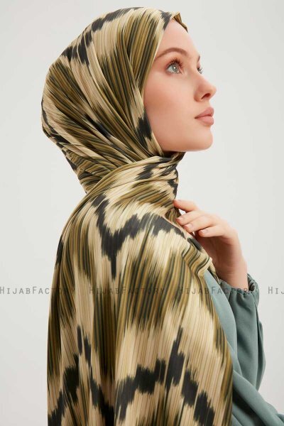 Tansu - Grøn Mønstret Hijab