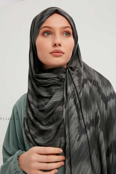 Tansu - Sort Mønstret Hijab