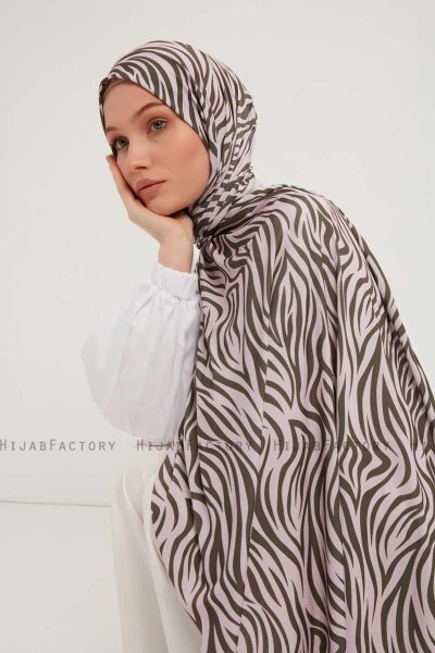 Hafiz - Beige Mønstret Hijab