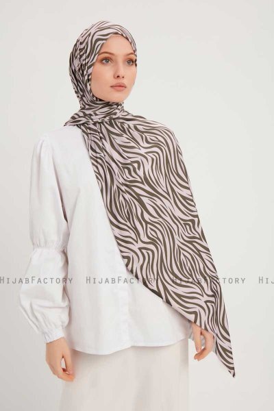 Hafiz - Beige Mønstret Hijab