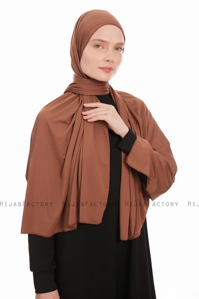 Farah - Brun Jersey Hijab