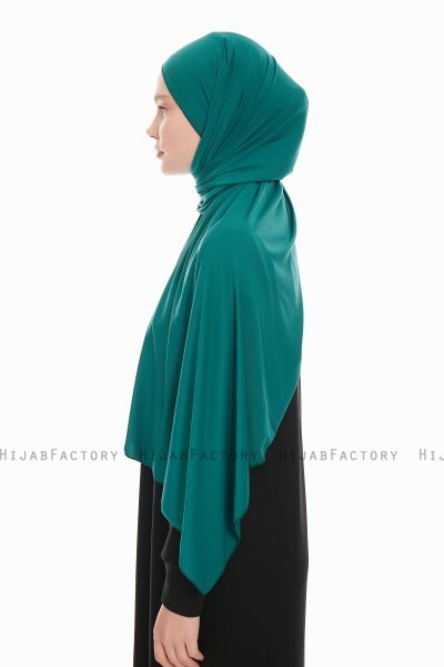 Farah - Mørkegrøn Jersey Hijab
