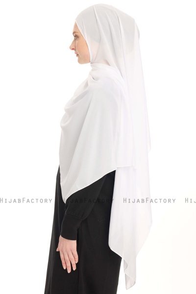 Chiffon Hijab - Hvid