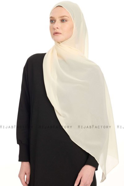 Chiffon Hijab - Lys Beige