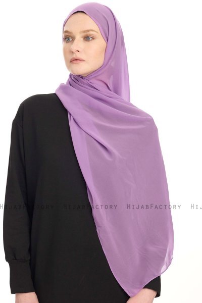 Chiffon Hijab - Lys Lilla