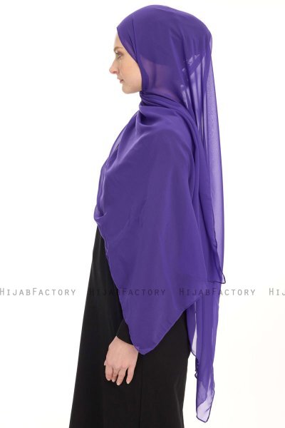 Chiffon Hijab - Lilla