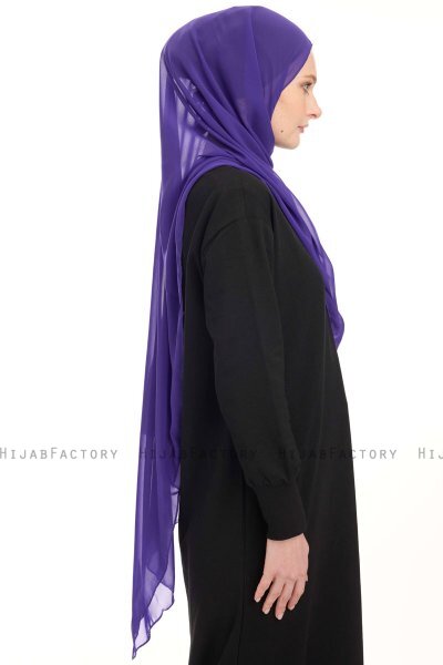 Chiffon Hijab - Lilla
